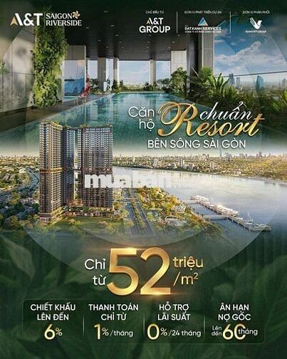 Căn hộ ven sông sài gòn, quốc lộ 13. Chỉ cần thanh toán 300tr