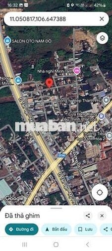 Bán đất khu 1 tân định tp bến cát