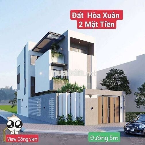 Lô *** 2 mặt tiền Hoà Xuân ĐN view công viên