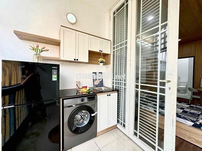 Căn hộ full nội thất 1PN tách bếp máy giặt riêng gần CV Gia Định