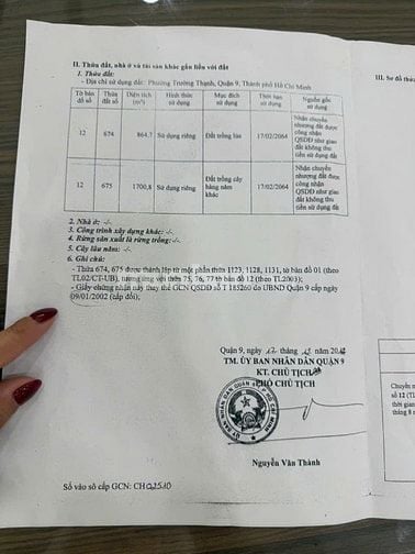 Chính chủ bán lô đất trồng cây, đường Lò Lu - Quận 9, 2565m2, 12tr/m2