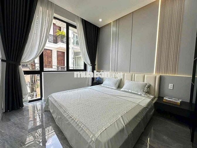 cho thuê nhà 4 tầng kiệt oto 5m đường nguyễn hoàng 3pn/4ưc