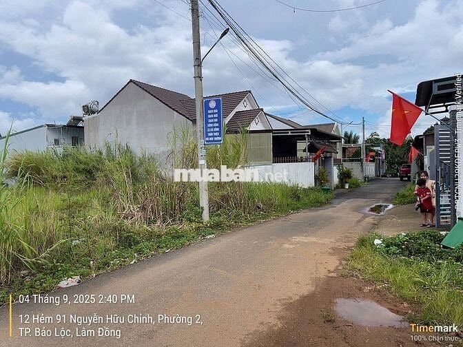NGUYỄN HỮU CHỈNH TRUNG TÂM PHƯỜNG 2 -TP.BẢO LỘC DT213M2 SẴN 100 THỔ CƯ