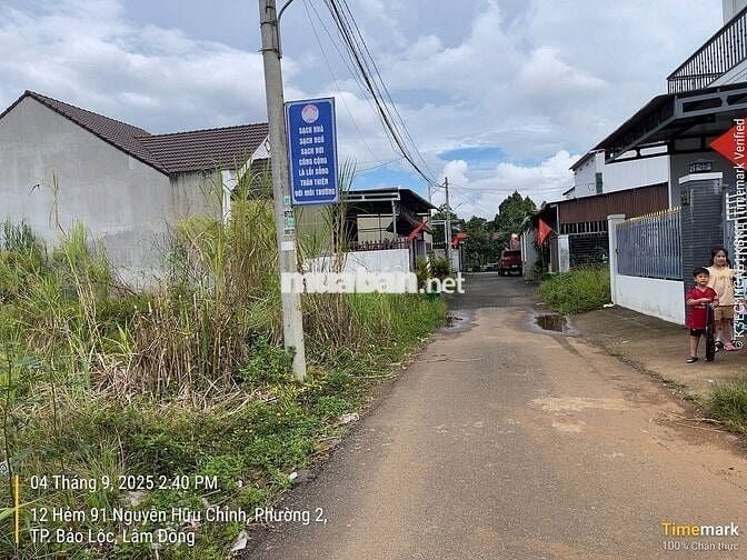 NGUYỄN HỮU CHỈNH TRUNG TÂM PHƯỜNG 2 -TP.BẢO LỘC DT213M2 SẴN 100 THỔ CƯ