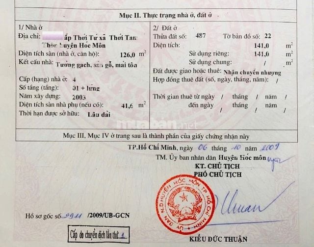  Nhà chính chủ, Mặt tiền đường Trần Thị Bốc