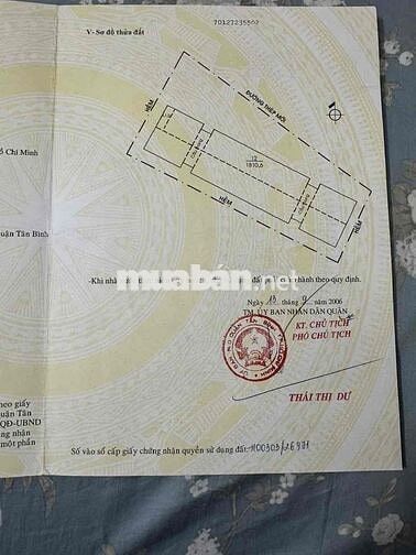BÁN căn bìa . 67 m2 tầng trệt C/c CMT8 P12 Tân Bình