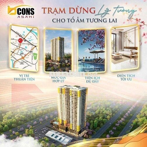 Sở hữu căn hộ Bcons Asahi chỉ từ 380Tr - Ga metro số 1 - TP.HCM