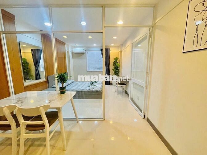 CHO THUÊ PHÒNG CHDV STUDIO TÁCH BẾP 45M2 FULL NỘI THẤT