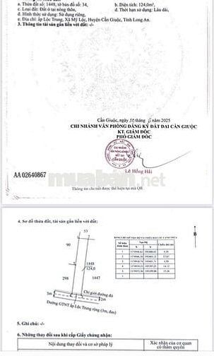 Bán Đất Thổ Cư Cần Giuộc Long An