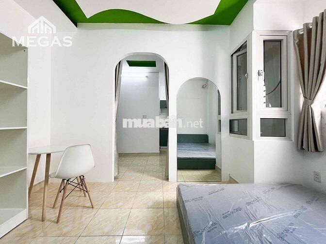 🔥Cho thuê Studio Quận 10 1 phòng ngủ tách bếp, cửa sổ trời, full nt