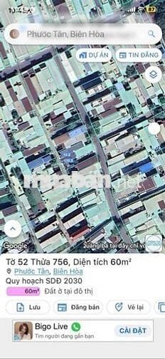 sang nhuong lô đất ở đô thi, phuòng phước tan Bien hoa, DN