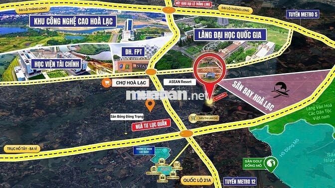 Chỉ với hơn 1 tỷ đã sở hữu 100m2 đất nền ở hòa lạc