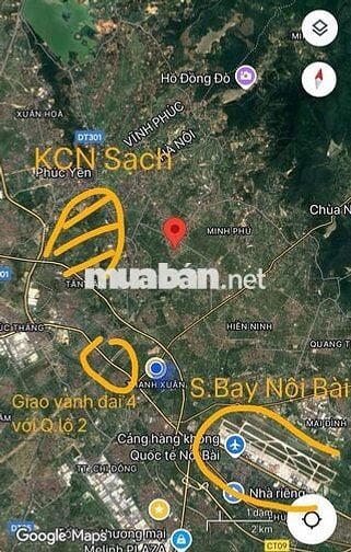 Đất Trục Chính Thanh Trí, Kim Anh ( Sóc Sơn) full thổ cư dưới 2tỷ hiếm