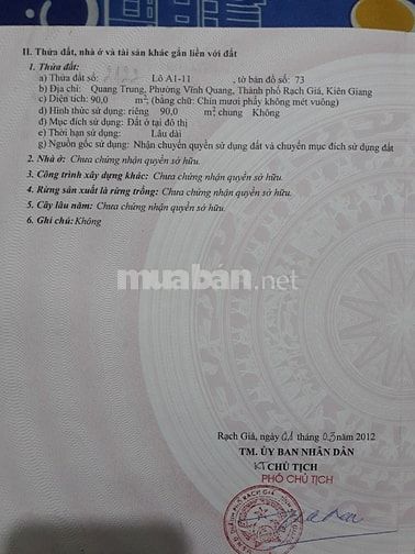 Bán đất thổ cư nhánh Quang Trung - khu giáo viên Ngô Sỹ Liên