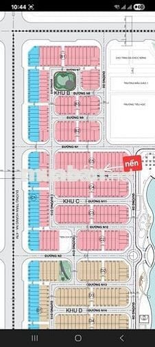 Nền view gần hồ cảnh quan NAm Long 2, Cái Răng