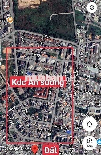 Lô đất đẹp 1080m2 thổ cư ( 25m x 45m) hẻm xe hơi Sát Bên KDC An  Sương