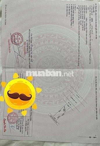 Đất thổ cư Phú An Cần Thơ, 100m2, B10 hướng Tây Bắc
