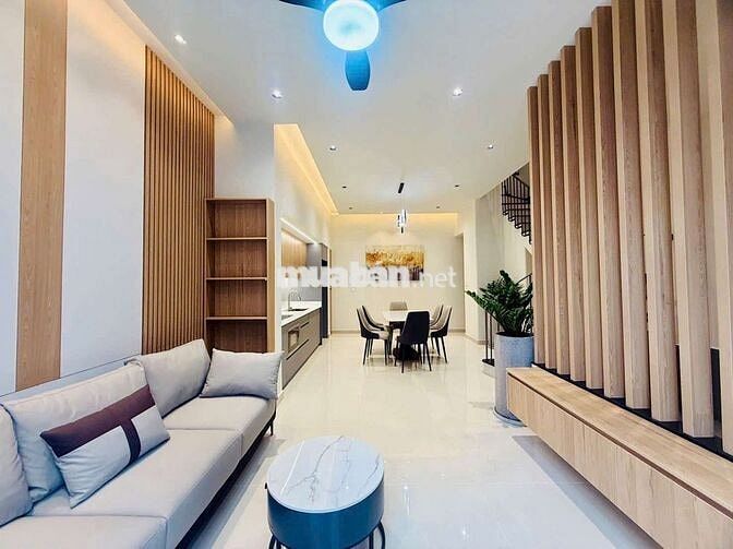 NHÀ ĐẸP MỚI TRỆT 2 LẦU, 3PN, FULL NỘI THẤT, XE HƠI ĐẬU TRƯỚC NHÀ