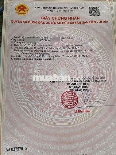Lô đất Đẹp Đường Đặng Văn Mây ko Đông Thành, Tân Đông Hiệp