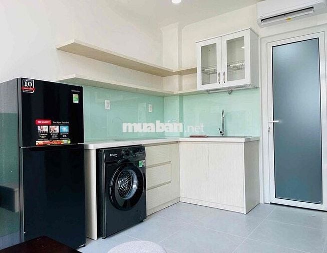 1 Phòng Ngủ, CHỈ TÍNH TIỀN ĐIỆN, ĐẦY ĐỦ NỘI THẤT, CÓ SẴN MÁY GIẶT RIÊN