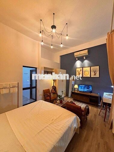 Căn hộ 1Pn ban công, full nội thất thiết kế vibe chill nhẹ nhàng