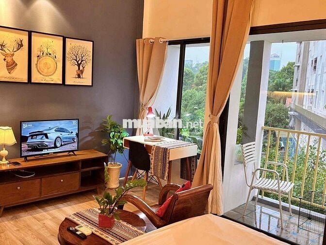 Căn hộ 1Pn ban công, full nội thất thiết kế vibe chill nhẹ nhàng