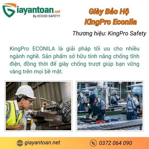 KINGPRO ECOLINA – Giày bảo hộ của người làm chủ mọi địa hình!