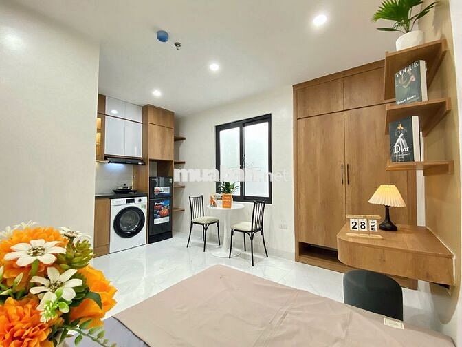 Cho thuê phòng studio 25m2 full đồ có máy giặt riêng tại Giáp Bát