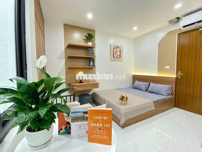 Cho thuê phòng studio 25m2 full đồ có máy giặt riêng tại Giáp Bát