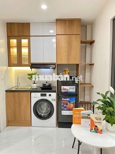 Cho thuê phòng studio 25m2 full đồ có máy giặt riêng tại Giáp Bát