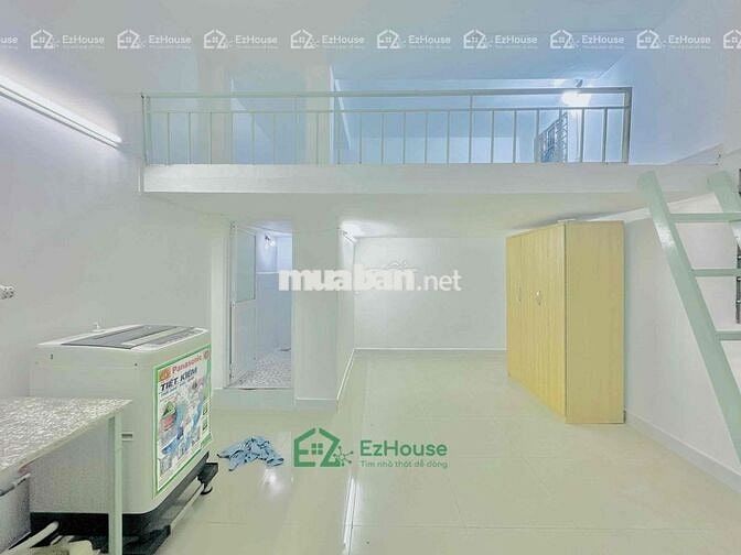 căn hộ Ban Công Gác Cao Máy Giặt Riêng Ngay Mega Bình Phú - Hậu Giang