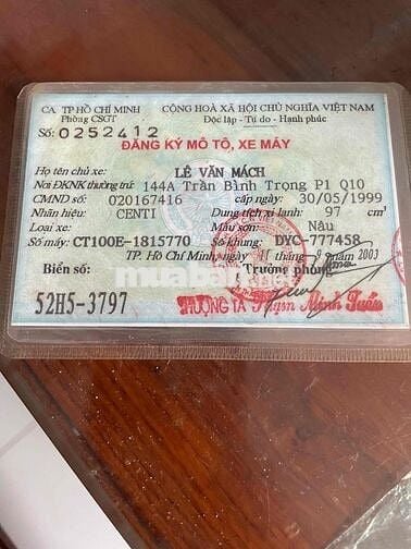 honda citi bien 52H5-3797