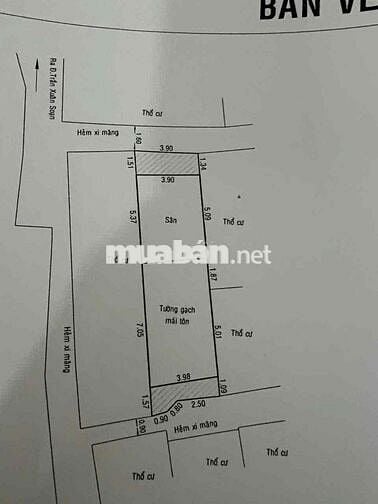 cần bán miếng đất trống ở hẻm 675 Trần Xuân Soạn