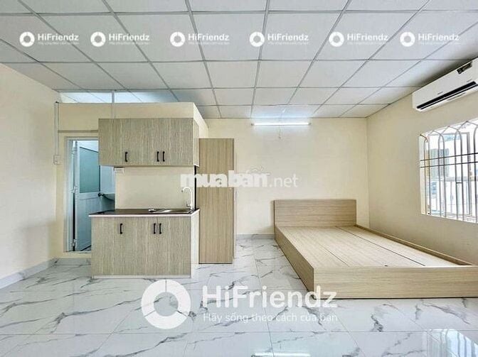 SẴN STUDIO ĐẦY ĐỦ TIỆN NGHI BAN CÔNG KHU VỰC TÂN HÒA ĐÔNG BÀ HOM