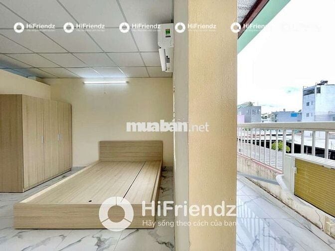 SẴN STUDIO ĐẦY ĐỦ TIỆN NGHI BAN CÔNG KHU VỰC TÂN HÒA ĐÔNG BÀ HOM