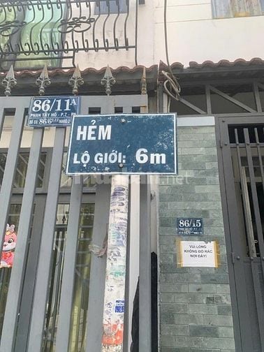 Bán nhà hẻm thông trung tâm 86/35 Phan Tây Hồ, P7, Phú Nhuận, 8,5 tỷ