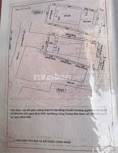 Bán nhà hẻm thông trung tâm 86/35 Phan Tây Hồ, P7, Phú Nhuận, 8,5 tỷ