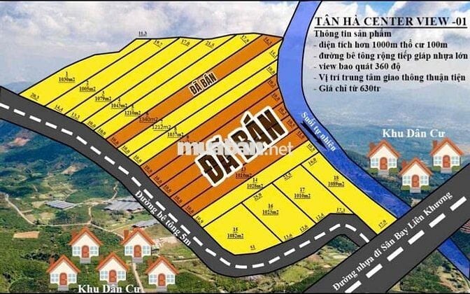 1000M2 ĐẤT CHỈ 630 TRIỆU VIEW ĐỒI GẦN NHỰA - TÂN HÀ LÂM HÀ LÂM ĐỒNG