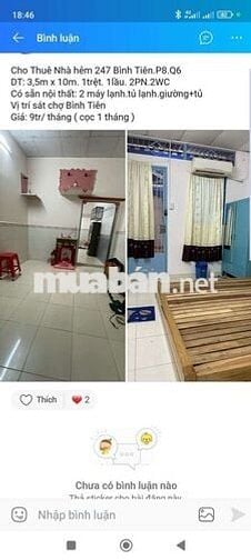 Nhà cho thuê full noi thất đầy đủ rẻ bèo