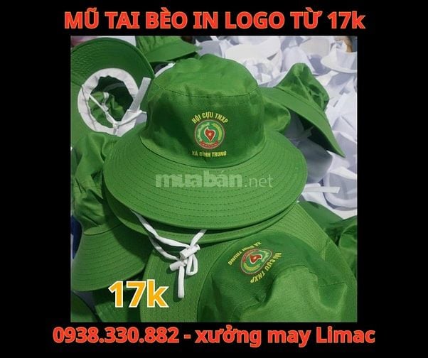 LIMAC chuyên mũ tai bèo in logo Hội Liên Hiệp Phụ Nữ Việt Nam