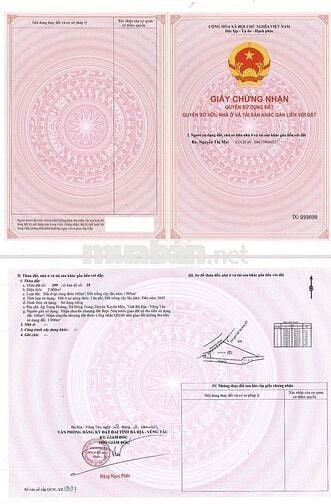 Bán Đất biệt thự vườn 2 mặt tiền đường nhựa