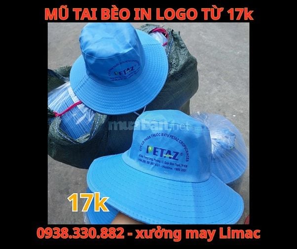 LIMAC chuyên mũ tai bèo in logo Hội Liên Hiệp Phụ Nữ Việt Nam