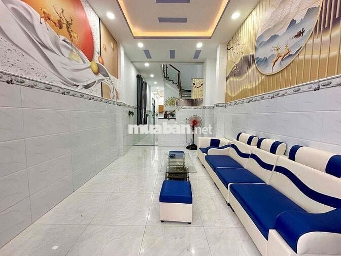 NHÀ MỚI FFUN NỘI THẤT HẺM XE HƠI 8 m Vị TRÍ GAN KHU Đ,18 B ) P ,BHHA C