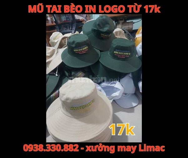 LIMAC chuyên mũ tai bèo in logo Hội Liên Hiệp Phụ Nữ Việt Nam