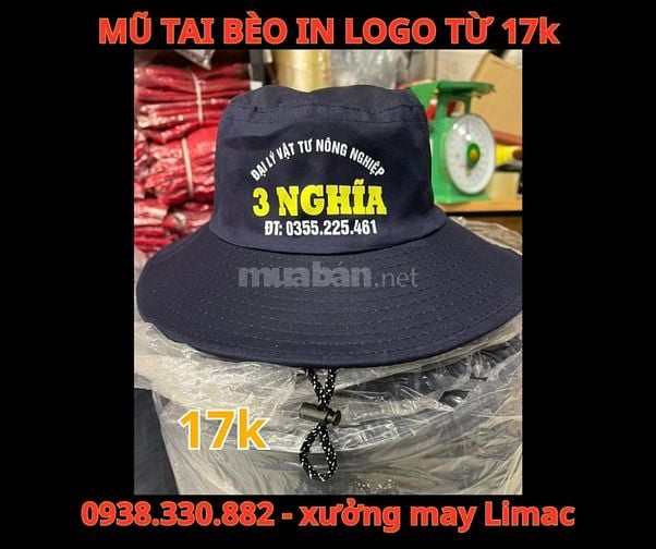 LIMAC chuyên mũ tai bèo in logo Hội Liên Hiệp Phụ Nữ Việt Nam