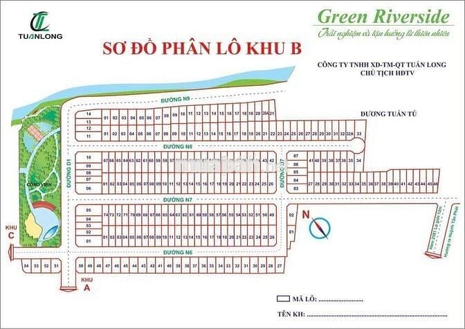 Sale off ! Bán Gấp 1️⃣ Lô Đất N7 khu B - Kdc GREEN RIVERSIDE NHÀ BÈ