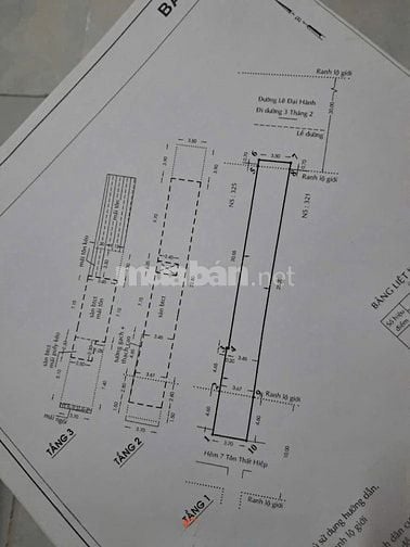 BÁN NHÀ 2 MẶT TIỀN TRƯỚC VÀ SAU : 323 LÊ ĐẠI HÀNH - P. 11 - Q. 11 -HCM