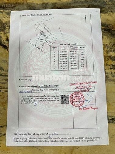 Bán nhanh lô đất mặt tiền Đ. nhựa Trần Văn Chẩm -Củ Chi. DT 87m2,SHR