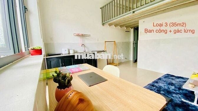 Phòng trọ 35m2 full nội thất, cửa sổ lớn