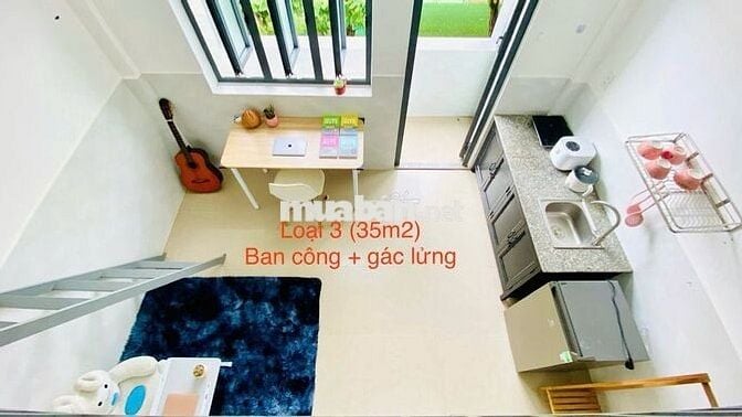 Phòng trọ 35m2 full nội thất, cửa sổ lớn